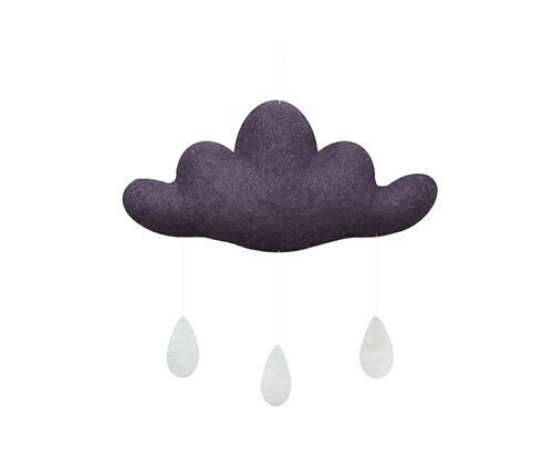 Cloud with Drops in Dark Purple