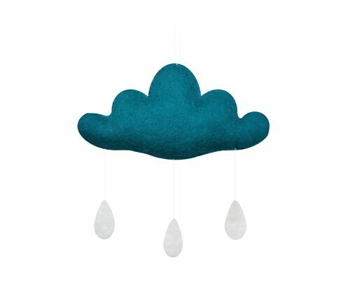 Cloud with Drops in Dark Mint
