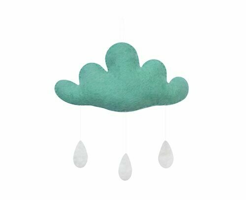 Cloud with Drops in Mint