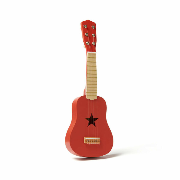 Red Wooden Guitar