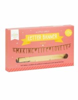 Lovely DIY Letter Banner Gold