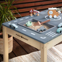 Outdoor Play Table Race Runner Natural / Lavagrey