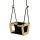 Lillagunga Toddler - Oak - Black Leather Seat & Black Ropes