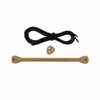 Lillagunga Bone - Oak - Black Ropes